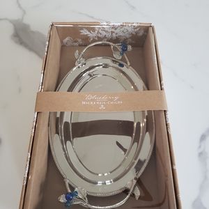 MacKenzie-Childs silver butler tray